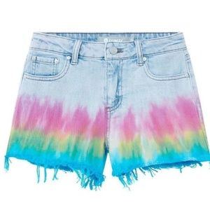 New Tractr Tie Dye Girls Jeans Shorts Size 10